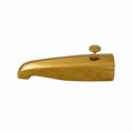 Jones Stephens Polished Brass PVD 3/4 in. x 1/2 in. x 8-1/2 in. Diverter Spout with Base Connection D03015